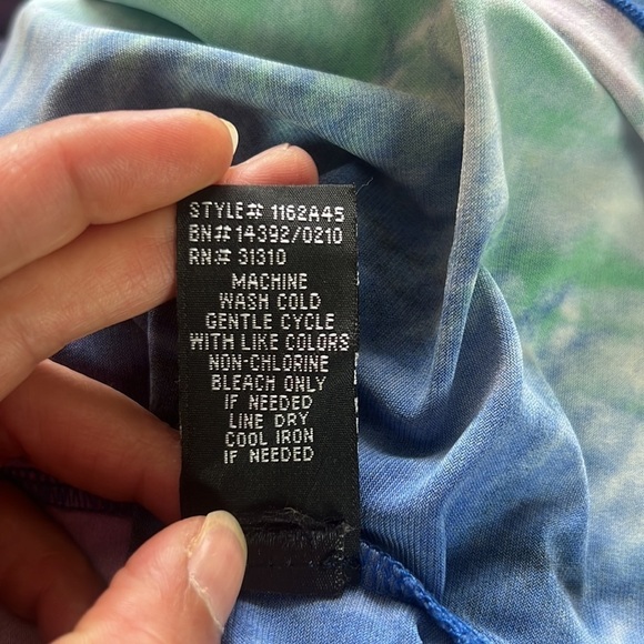 B.Wear Too Women’s Blue/Purple Tie Dye Maxi Dress Size M - Picture 10 of 13